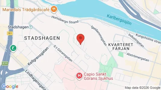 Lägenheter att hyra i Kungsholmen - kort over placeringen