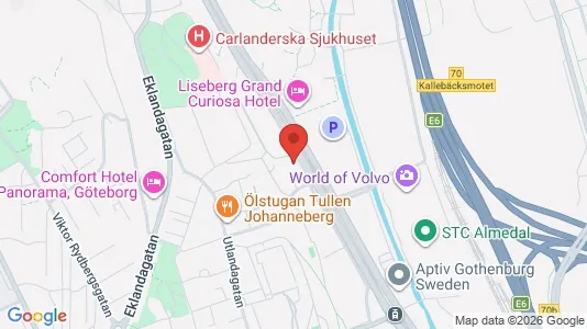 Lägenheter att hyra i Johanneberg - kort over placeringen