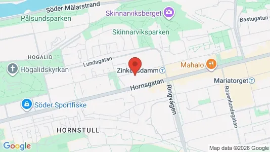 Lägenheter att hyra i Södermalm - kort over placeringen