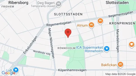 Lägenheter att hyra i Malmö Centrum - kort over placeringen