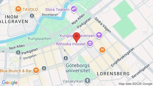 Lägenheter att hyra i Göteborg Centrum - kort over placeringen