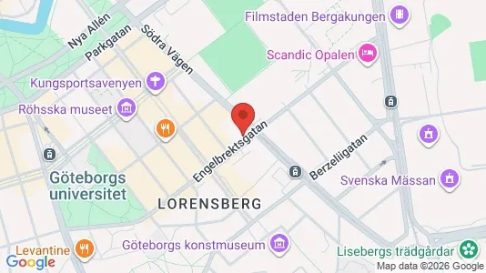 Lägenheter att hyra i Göteborg Centrum - kort over placeringen
