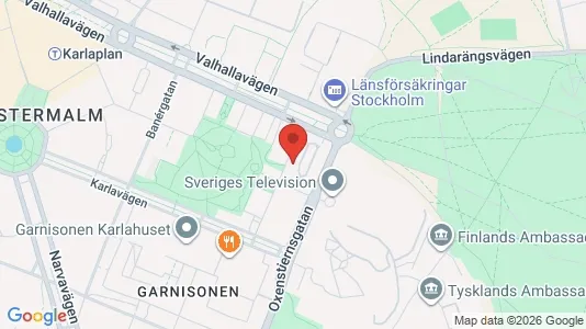 Lägenheter att hyra i Östermalm - kort over placeringen