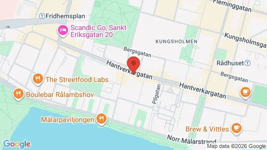 Lägenheter att hyra i Kungsholmen - kort over placeringen