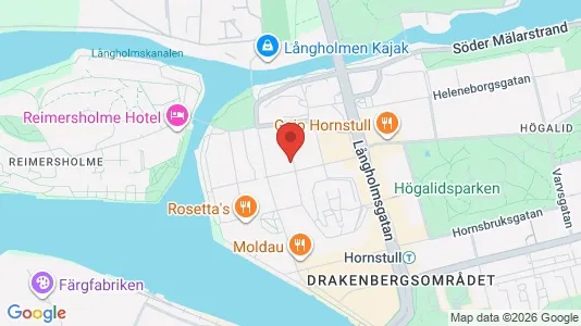 Lägenheter att hyra i Södermalm - kort over placeringen