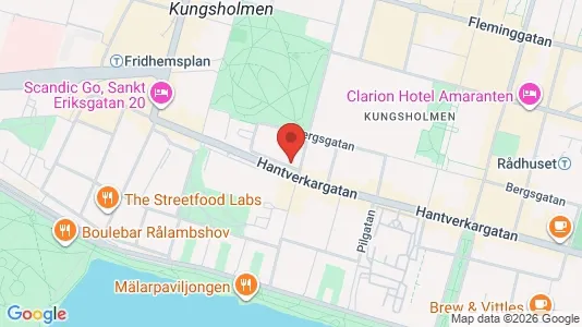 Lägenheter att hyra i Kungsholmen - kort over placeringen