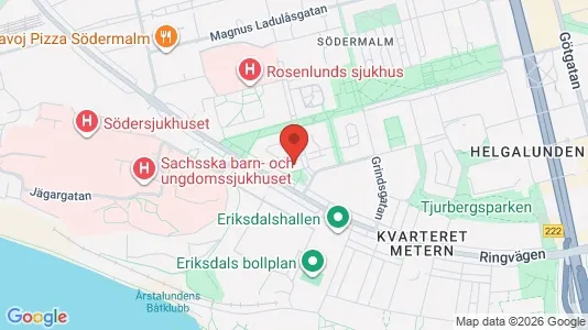 Lägenheter att hyra i Södermalm - kort over placeringen