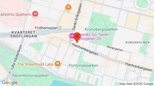 Lägenheter att hyra i Kungsholmen - kort over placeringen