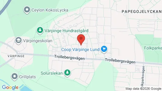 Lägenheter att hyra i Lund - kort over placeringen