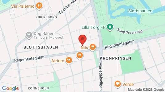 Lägenheter att hyra i Malmö Centrum - kort over placeringen