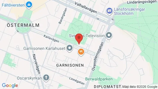 Lägenheter att hyra i Östermalm - kort over placeringen