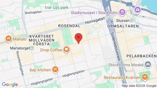 Lägenheter att hyra i Södermalm - kort over placeringen