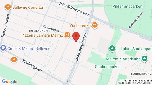 Lägenheter att hyra i Malmö Centrum - kort over placeringen