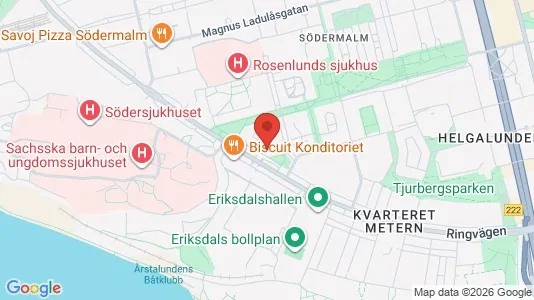 Lägenheter att hyra i Södermalm - kort over placeringen