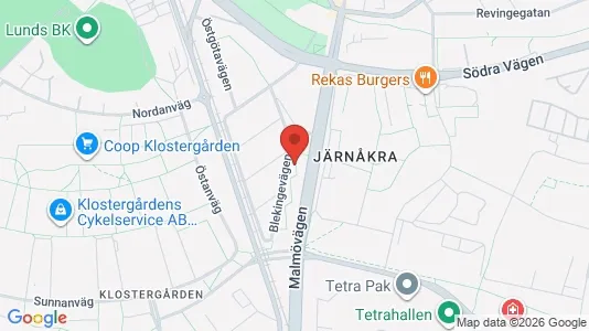 Lägenheter att hyra i Lund - kort over placeringen