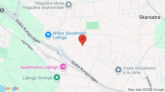 Lägenheter att hyra i Lidingö - kort over placeringen