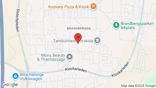 Lägenheter att hyra i Haninge - kort over placeringen