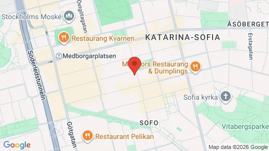 Lägenheter att hyra i Södermalm - kort over placeringen