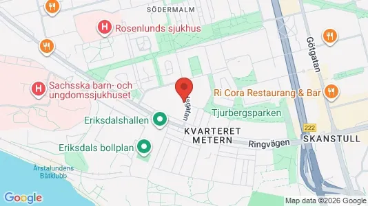 Lägenheter att hyra i Södermalm - kort over placeringen