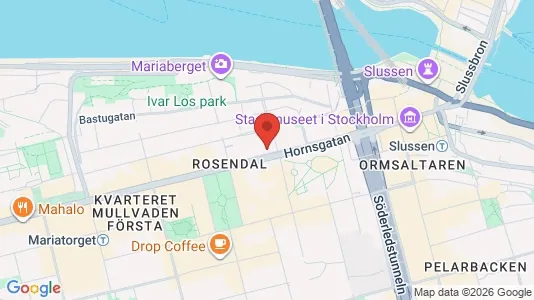 Lägenheter att hyra i Södermalm - kort over placeringen