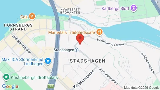 Lägenheter att hyra i Kungsholmen - kort over placeringen
