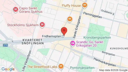 Lägenheter att hyra i Kungsholmen - kort over placeringen
