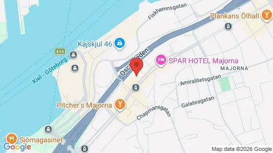 Lägenheter att hyra i Majorna-Linné - kort over placeringen