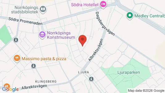 Lägenheter att hyra i Norrköping - kort over placeringen