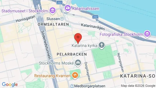 Lägenheter att hyra i Södermalm - kort over placeringen
