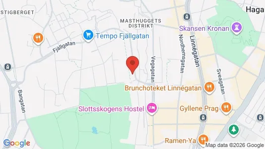 Lägenheter att hyra i Majorna-Linné - kort over placeringen
