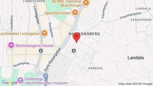 Lägenheter att hyra i Göteborg Centrum - kort over placeringen