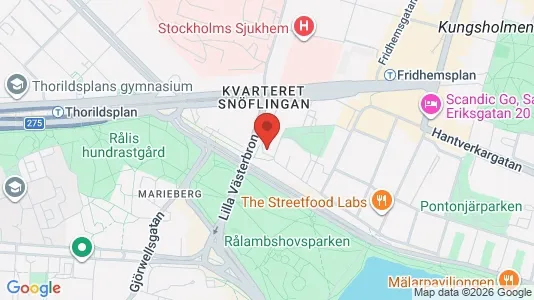 Lägenheter att hyra i Kungsholmen - kort over placeringen