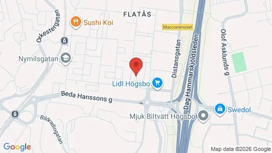 Lägenheter att hyra i Askim-Frölunda-Högsbo - kort over placeringen