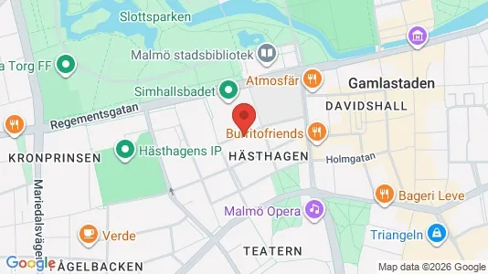 Lägenheter att hyra i Malmö Centrum - kort over placeringen