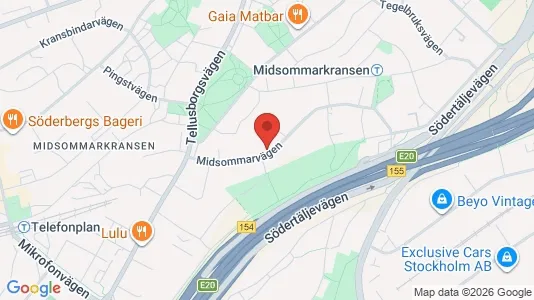 Lägenheter att hyra i Söderort - kort over placeringen