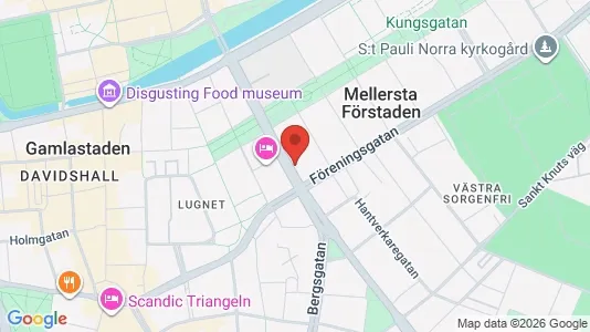 Lägenheter att hyra i Malmö Centrum - kort over placeringen