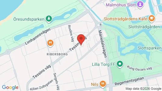 Lägenheter att hyra i Malmö Centrum - kort over placeringen