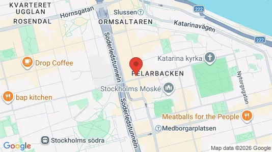 Lägenheter att hyra i Södermalm - kort over placeringen