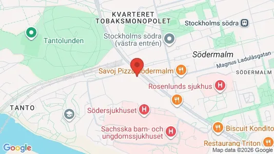 Lägenheter att hyra i Södermalm - kort over placeringen