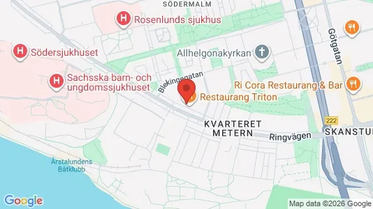 Lägenheter att hyra i Södermalm - kort over placeringen