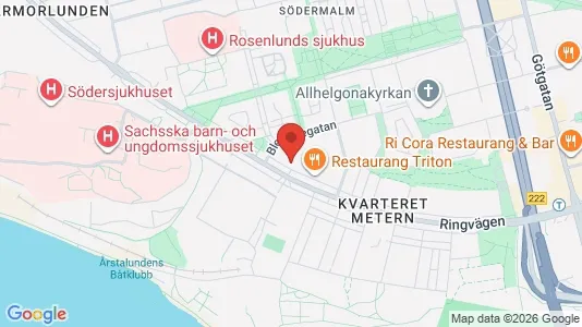 Lägenheter att hyra i Södermalm - kort over placeringen
