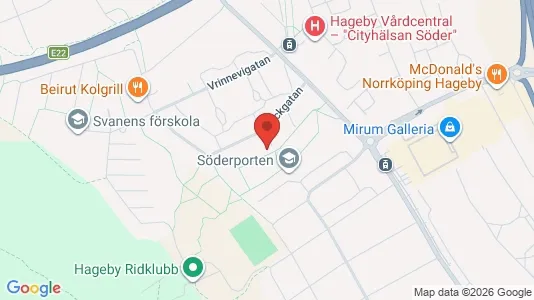 Lägenheter att hyra i Norrköping - kort over placeringen