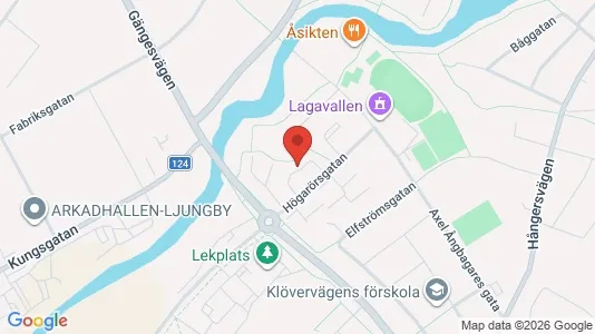 Lägenheter att hyra i Ljungby - Bild från Google Street View