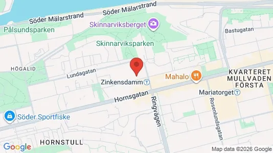 Lägenheter att hyra i Södermalm - kort over placeringen