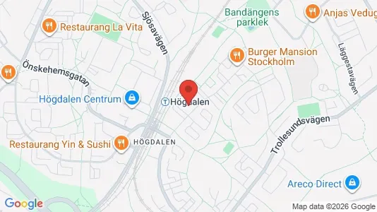 Lägenheter att hyra i Söderort - kort over placeringen