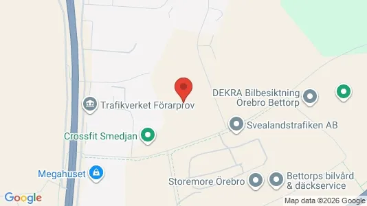 Lägenheter att hyra i Örebro - kort over placeringen
