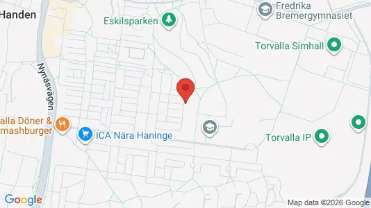 Lägenheter att hyra i Haninge - kort over placeringen