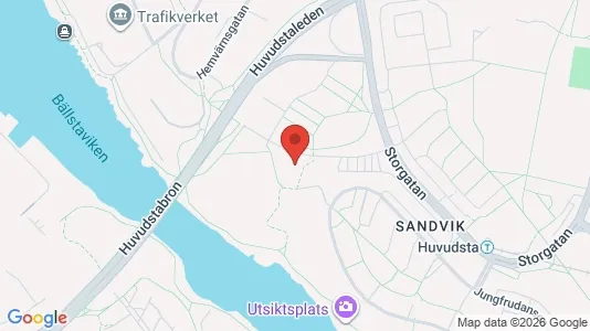 Lägenheter att hyra i Solna - kort over placeringen