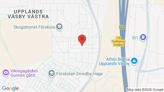 Lägenheter att hyra i Upplands Väsby - kort over placeringen
