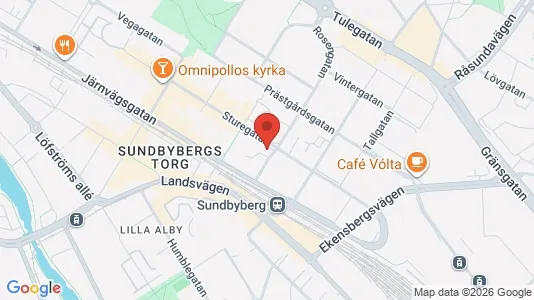 Lägenheter att hyra i Sundbyberg - kort over placeringen